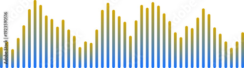Audio soundwave podcast icon music equalizer lines. Vector sound wave voice signal radio recording. Voice message audio message
