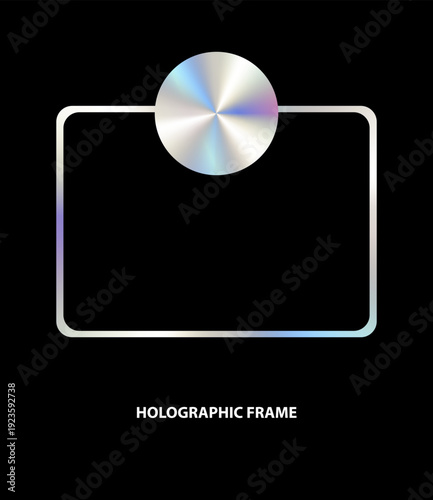 holographic frame with holo badge