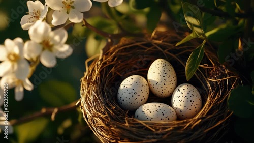 Bird Eggs in Nest