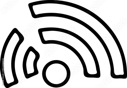Hand Drawn Wifi Signal Icon