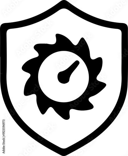 Saw Blade Speed Protection Icon