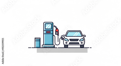 Electric Car Charging Station Vehicle.