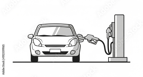 Electric Car Charging Station Vehicle.