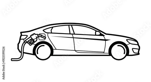 Electric Car Charging Station Vehicle.