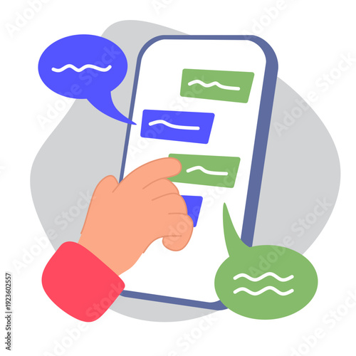 Live chat support illustration for instant online assistance