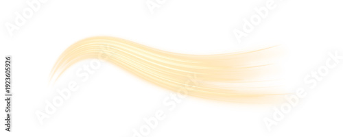 Yellow neon streaks flow smoothly in a PNG background. Motion blur conveys fast-paced energy. Ideal overlay for sci-fi, cyber, or futuristic visuals.