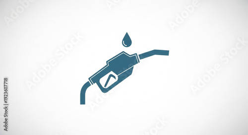 Fuel Pump Nozzle with Droplet.