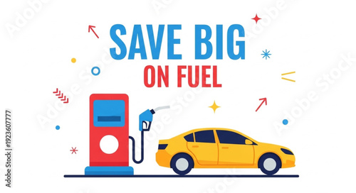 Fuel Pump with Car Saving Money.