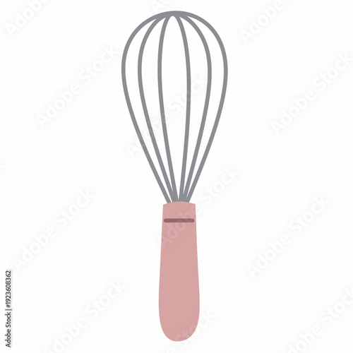 Kitchen Whisk in Flat Style for Baking Tool