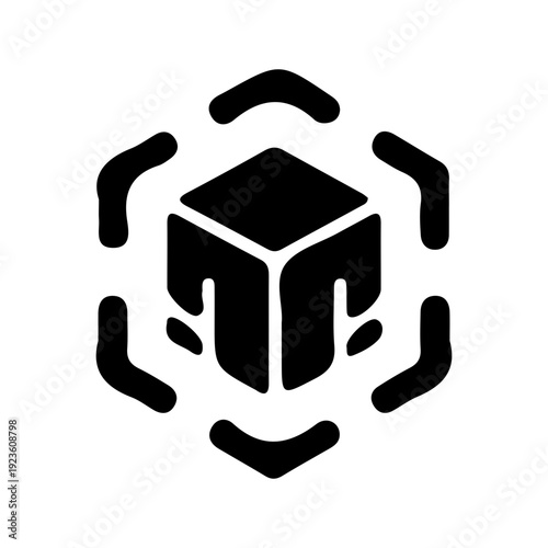 Augmented Reality Cube Icon