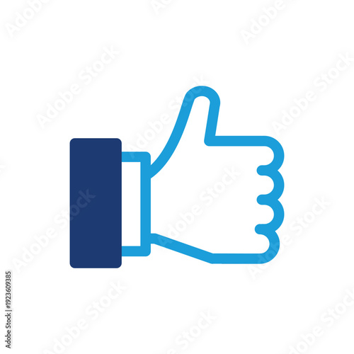 tumbs up colored icon vector design good for web or mobile app
