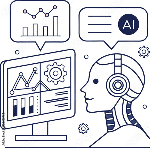 Artificial intelligence analyzing data and making predictions with human-machine collaboration