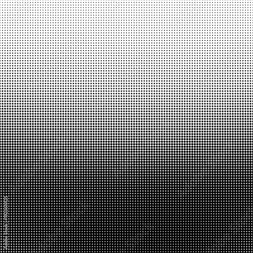 Black and White Halftone Dot Pattern Gradient Background