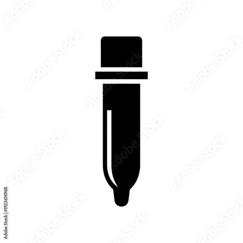 High-quality minimalist vector illustration of a sleek black and white USB flash drive icon, isolated on transparent background, ideal for technology, data storage, and digital communication designs.