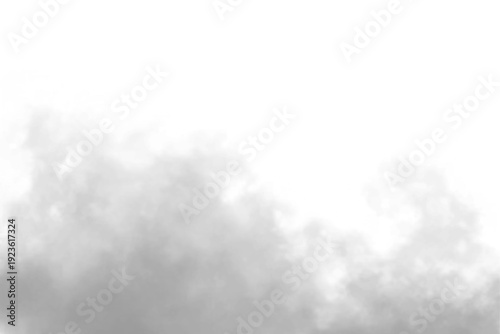 White fog PNG rises in soft, swirling layers across the scene. Wispy tendrils create ethereal movement. Ideal overlay for dreamy, fantasy, or mystical projects.