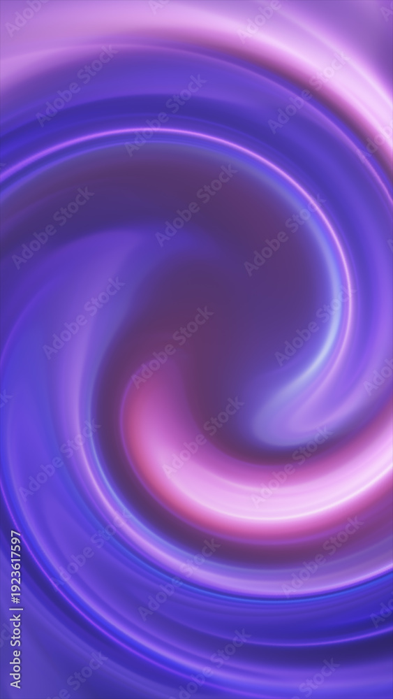 Obraz premium Smooth purple and blue fluid swirl with glossy gradients, creating a modern abstract vortex background with soft motion blur