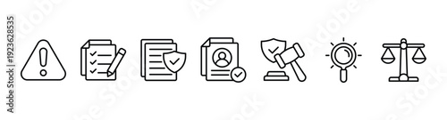 Compliance banner web icon vector illustration concept with icons of rules, standards, policies, requirements, regulations, transparency, and law