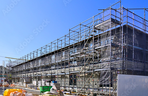 マンションの建設工事