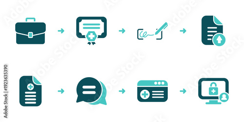 Fit Note Request Signature and Secure Sharing Workflow