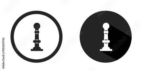 Street light logo. Street light icon vector design black color. Stock vector.