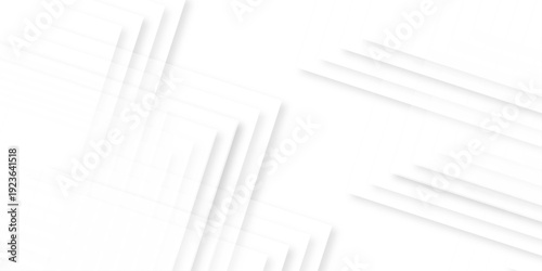 Abstract minimal white background with intersecting diagonal 3D lines and soft shadows.