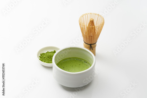 抹茶　白背景イメージ