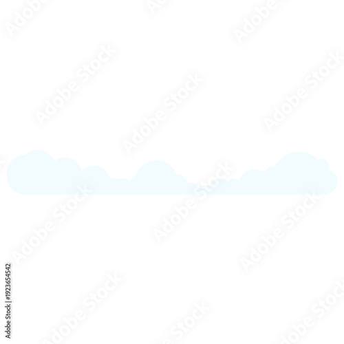 Faint pale minimal cloud perfect for subtle sky backgrounds, barely visible weather graphics, delicate atmospheric elements, and ultra-soft contemporary flat design style.