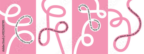 Abstract pink and white swirl pattern designAbstract pink and white swirl pattern design