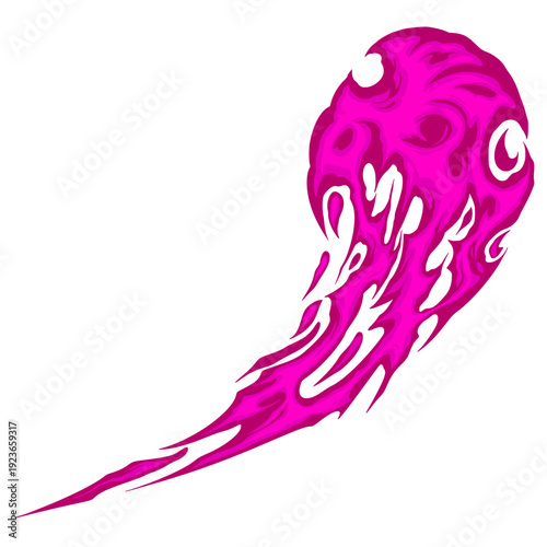 Pink Fire Illustration Art Element Decoration 