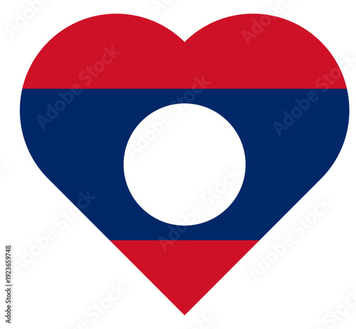 Love Heart Laos Flag Asian Country Free Download Love Heart Laos Flag Asian Country - GFXLoad