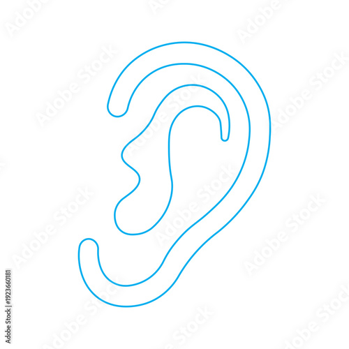 illustration of a human ear