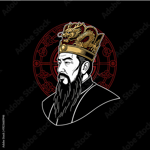 illustration of the head of government, king, tribe, group or country that reflects leadership