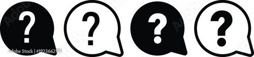 Question mark icon set. Help and support symbols. Support and Advice Icons. Ask icons. Chat questions sign. Question concept
