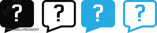 Question mark icon set. Help and support symbols. Support and Advice Icons. Ask icons. Chat questions sign. Question concept
