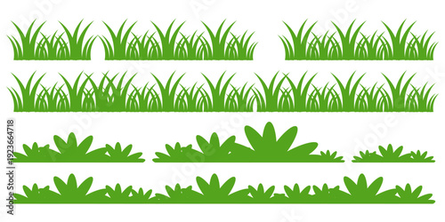 green grass illustration, sustainable grass nature, grass design in flat style	
