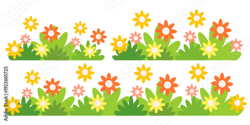 green grass illustration, sustainable grass nature, grass design in flat style	
