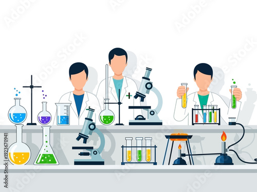Scientists Conducting Experiments in a Laboratory Setting.