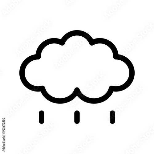 Rain Icon Vector Symbol Design Illustration