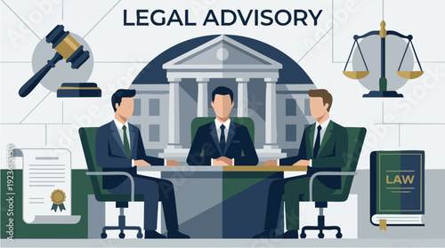 Legal Advisory Meeting with Lawyers and Clients.