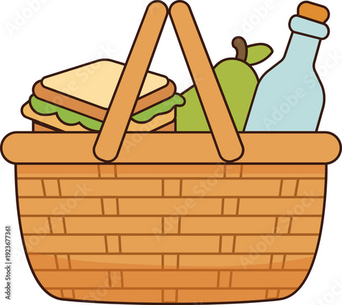 Wicker Picnic Basket Essentials