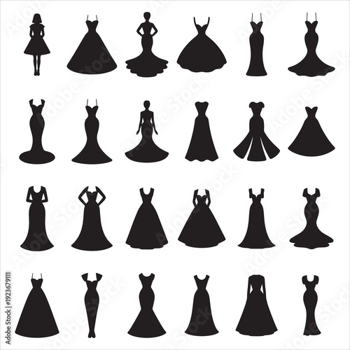 Minimalist Female Fashion Silhouettes Versatile Bridal and Prom