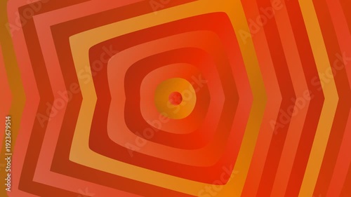Vibrant abstract concentric squares pattern in warm orange and red hues with a geometric design