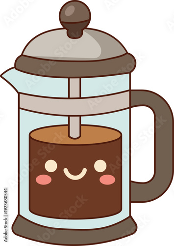Kawaii French Press Coffee Maker