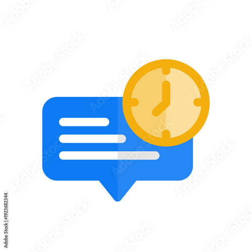 pragmatics language flat icon illustration