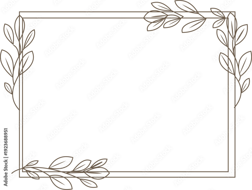 Obraz premium Elegant floral border designs for invitations and cards