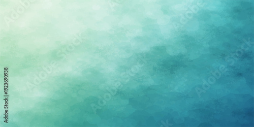 Vintage abstract blue grunge background with a textured light green paint pattern on aged paper and dark rough canvas for a dirty retro wall art design backdrop