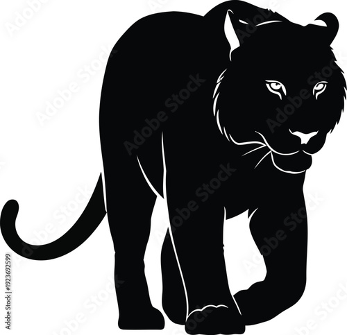 Black panther vector illustration
