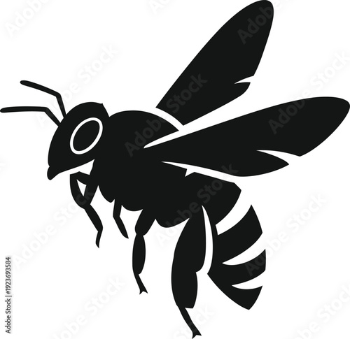 Black bee icon