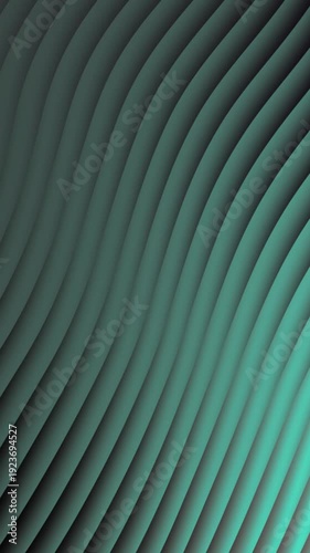 A high-quality vertical motion graphic showcasing a series of rhythmic, overlapping waves that create a layered 3D effect, perfectly suited for high-tech branding, professional presentations