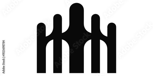 USA, US, U.S, United States - Clean Modern Castle Emblem SVG – Minimal Elegant Badge Banner, Card & Flyer Vector Designs for USA Premium & Fairytale Themes